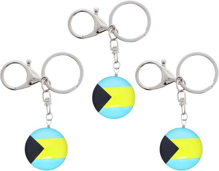 SandT Collection Bahamas Round Souvenir Keychain