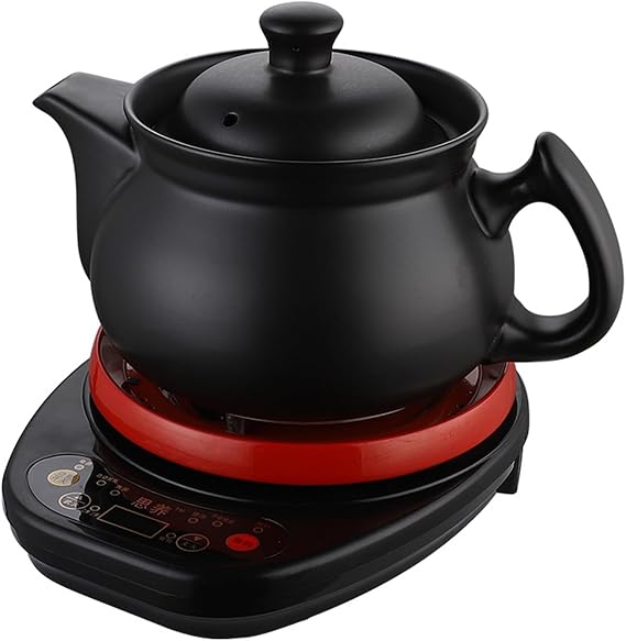 Multifunctional Household Ceramic Electric Kettle Health Pot, Ceramic Hot Pot Chinese Medicine Pot Automatic Herbal Medicine Cooker,2L [Energy Class A]