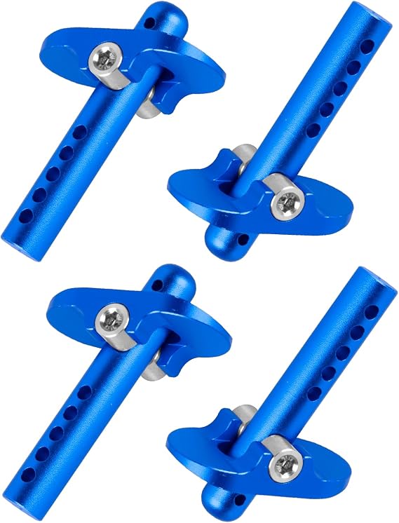 RC Aluminium Body Post Set Upgrades Part for 1/8 Kraton/Outcast/Typhon 6S BLX,1/10 Kraton/Outcast 4S BLX,Vorteks 3S BLX,1/7 Felony/Fireteam/Infraction 6S BLX,4pcs,Navy Blue