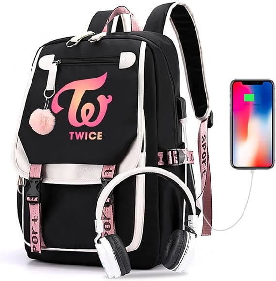 Kpop Twice School Backpack Merchandise, Twice Book Bag Casual Backpack