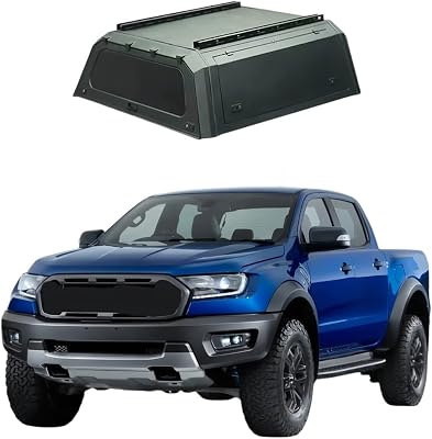 4X4 Pickup Truck Canopy Topper Camper Customizable Compatible for Raptor Ranger Compatible for Toyota Hilux Tacoma Tundra Compatible for Dodge Ram 2500