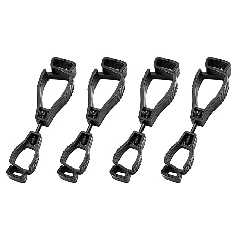 Glove Clips, Glove Clip Holder, 4 PCS Gloves Grabber Clips Plastic