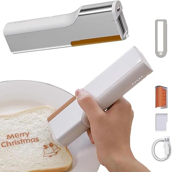 Portable Edible Inkjet Pen, Food Printer for Logo and Pattern, Mini Coffee Latte Art Printer for Cake, Cookies, Bread, Macaron, Chocolate, DIY Decoration