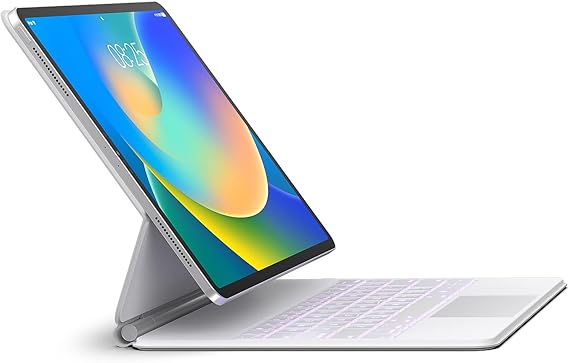 Keyboard Case for iPad Air 13 (M4 2026/M3 2025/M2 2024) and iPad Pro 12.9 inch 6th/5th/4th/3rd GenerationMagic-Style Magnetic Keyboard Case with Multi-Touch Trackpad Floating Cantilever Stand