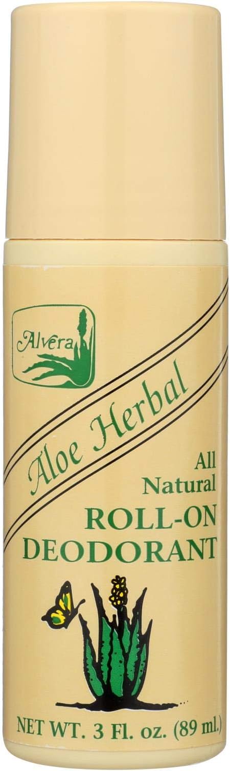 Alvera Aloe Herbal All Natural Roll-On Deodorant - 3 fl oz