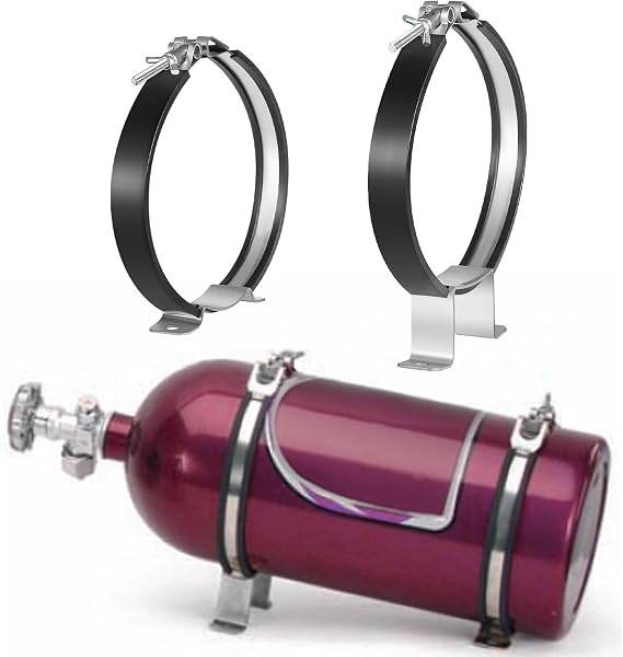 82013 Nitrous Oxide Bottle Bracket, 7Nos Single Bottle Holder Bracket