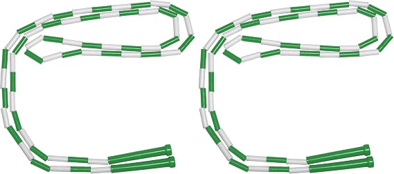 Sportime Jump Rope with Plastic Links, 16 Feet, Green - 1004680