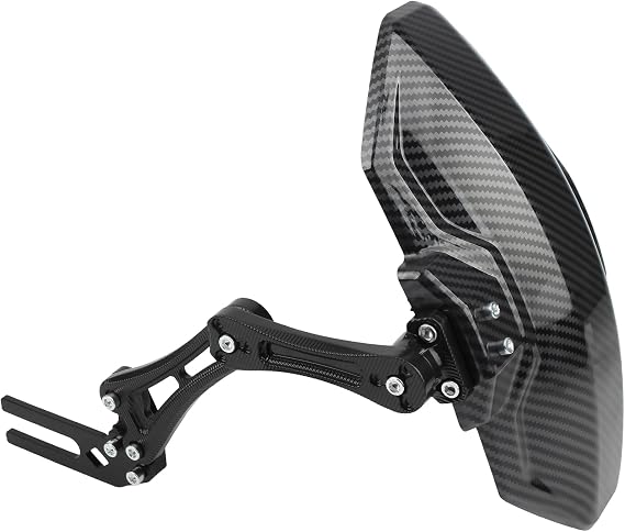 Motorcycle Wheel Rear Mudguard,Fender Rear Cover Compatible with Universal Motorbikes Scooter Extender Accessories-Black