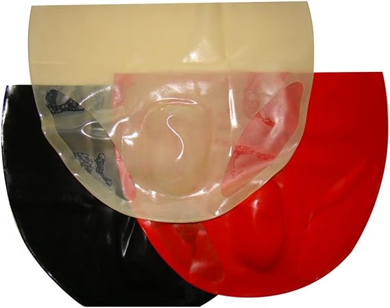 Latex Panties Mens Briefs with Pouch Underpants Latex Rubber Shorts