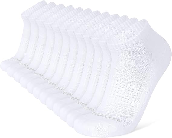 CLOSEMATE Athletic Ankle Socks Men&Women 6 Pairs