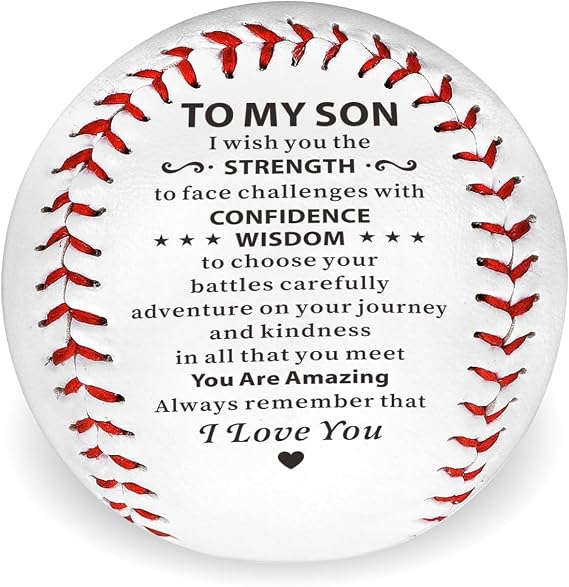 Fleure Esme Son Baseball Stocking Stffers for Boys 6-8 Son Gifts from Mom Dad Birthday Gifts from Mom Dad to My Son Baseball Inspirational Gifts Baseballs Stuff Homerun Gift for Bonus Son