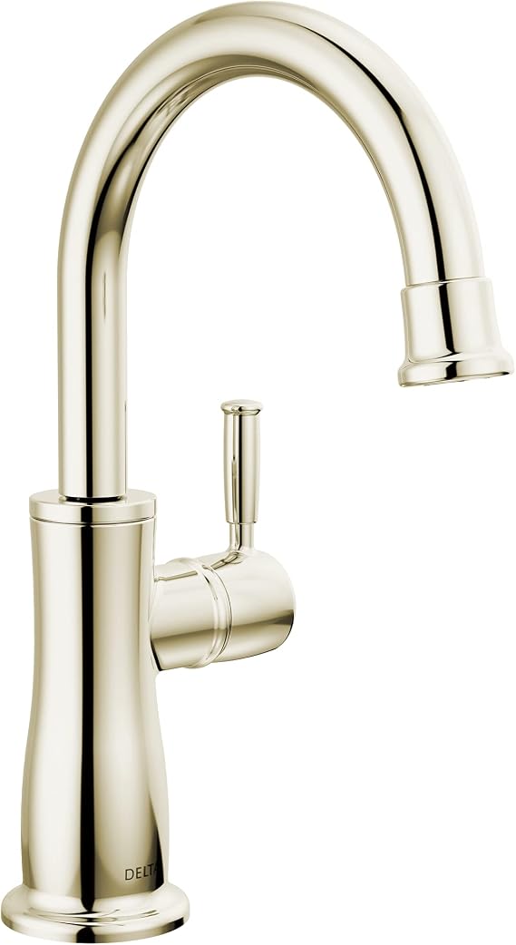 DELTA FAUCET 1960-PN-DST Traditional Beverage Faucet, Polished Nickel