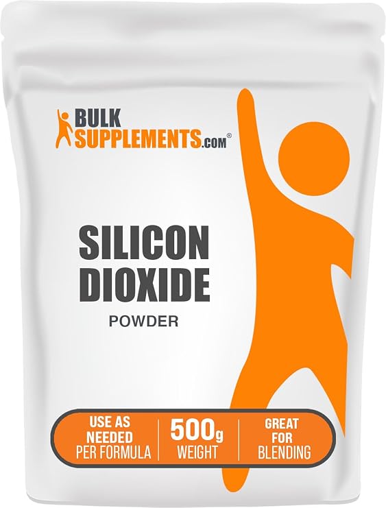 Silicon Dioxide Powder - Silicon Dioxide Food Grade - Additive & Anti-Caking Agent for Capsules, Emulsifier, 500g (1.1 lbs) (Pack of 1)