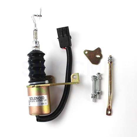 SA-3799-12 1751ES 12V Stop Fuel Shut Off Solenoid Valve for Deutz RSV, 12V Stop Solenoid SA-3799-12 1751ES, 3 Wire Fuel Shut Off Solenoid Valve for Deutz RSV Governor