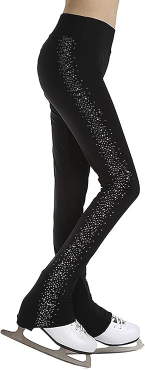 Girls Figure Skating Pants Ice Skating Legging Kids Gymnastic Yoga Workout Tights Practice Training Wear