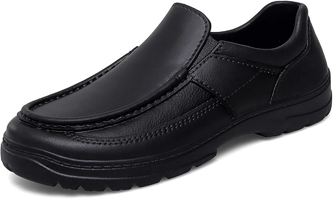 Men's Leather Handmade Platform Loafers Fashion Luxury Lightweight Breathable Slip-On Casual Moccasin Comfort Business Driving Dress Shoes