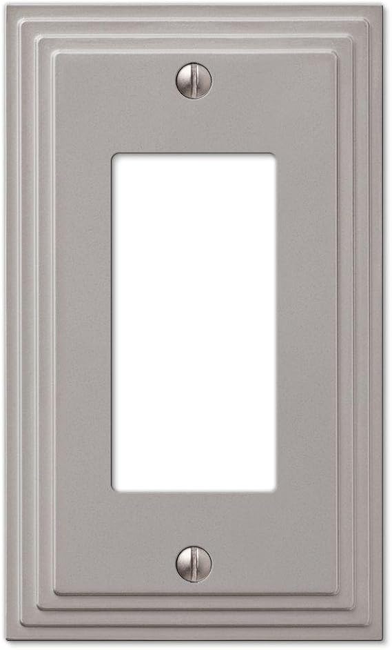 Tiered 1 Decora Wall Plate - Satin Nickel Cast