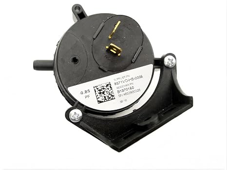 9371VO-HS-0005 Gas Furnace Air Pressure Switch - for MPL-9300-V-0.85-DEACT-N/O-VS B1370150 B13701-50 - Furnace Vent Air Pressure Switch - 0.85" W/C PF
