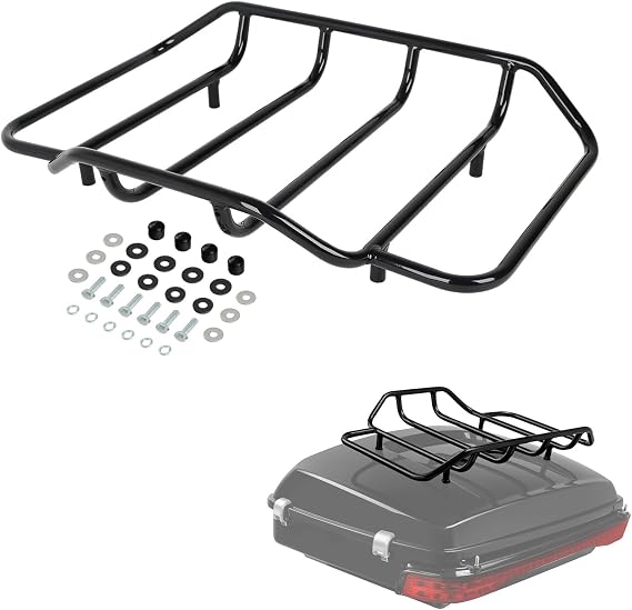 TCMT Motorcycle Tour Trunk Luggage Rack Rail Fit for Harley 1984-2025