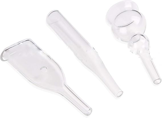 Ventouse Attachments by Project E Beauty | for Use with Vacuum Spray Facial Machines | Spa & Salon Use | Universal Size Tubes | Blackhead Removal | Facial Cleansing | Pack of 3