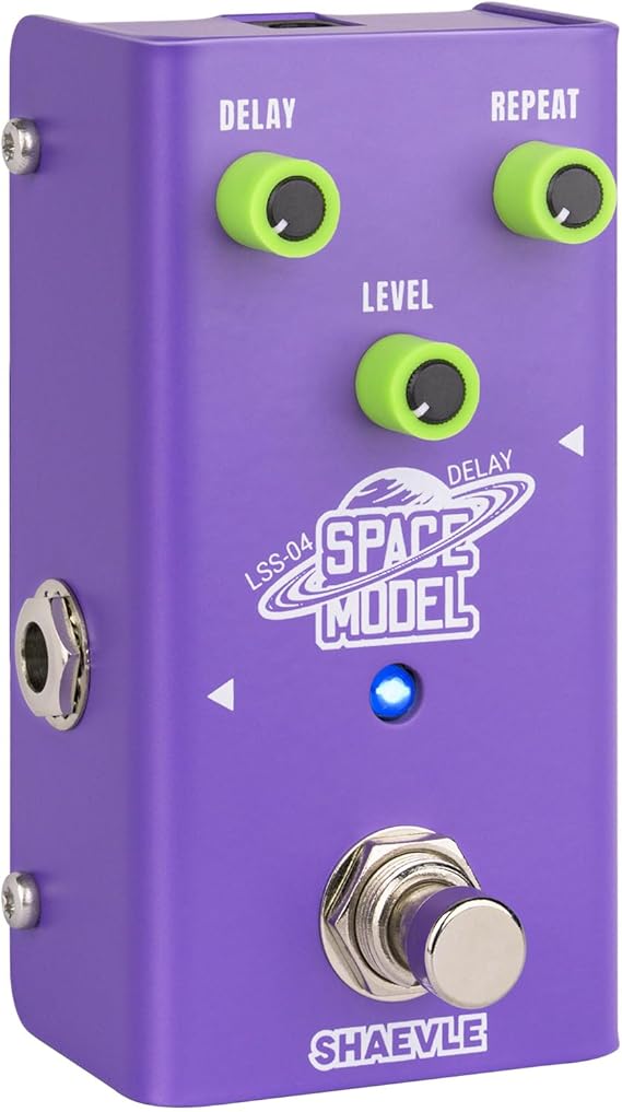 Delay Pedal Dumble-Style | 500ms Delay, True Bypass, Full-Analog Circuit, Compact Design SPACE MODEL (Delay)