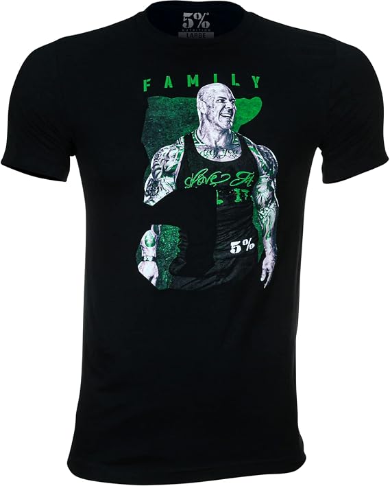 5% Nutrition Rich Piana RP Family Black T-Shirt #271 XL