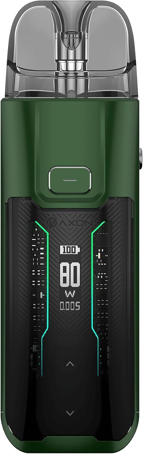 vaporesso luxe xr max leather edition pod system 2800 mah 5 ml forest green leather