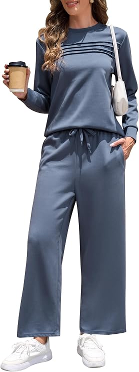 Women Winter Two Piece Lounge Sets Long Sleeve Casual Travel Fall Outfit