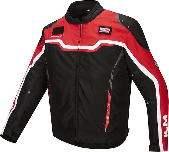 ILM Motorcycle Jacket Men CE Armored Detachable Waterproof Liner JRC2-S