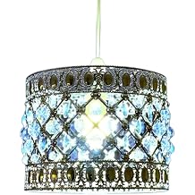Ceiling Light Moda Chandelier Droplet Acrylic Light Moroccan Style Crystal Pendant Bead Lamp Universal Fit for Home Decor, Office, Bedroom, Kitchen, Living Room, Hallway, Balcony (Moda Blue)