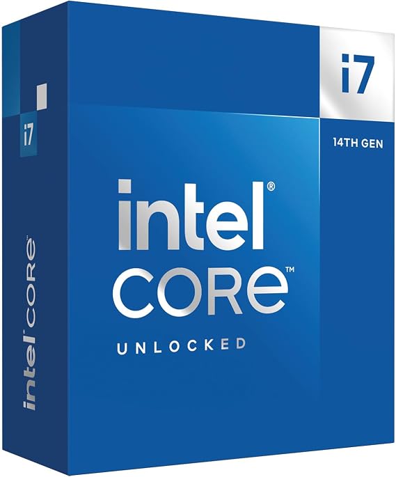 Intel CoreTM i7-14700K New Gaming Desktop Processor 20 cores (8 P-cores + 12 E-cores) with Integrated Graphics - Unlocked