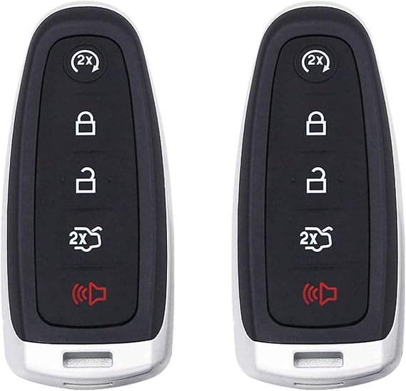 Smart Keyless Remote Key Fob Shell fit for Ford Edge Escape Explorer Focus Flex Taurus Fusion and Lincoln MKS MKT MKX(M3N5WY8609)