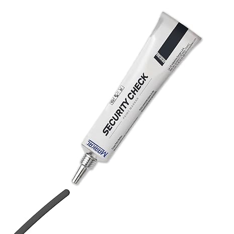 Markal 96673- Security Check Paint Marker for Torque Temper Detection, Tamper-Proof Cross-Check Repair & Maintenance Seal, Black Color, 50ml, Made in France