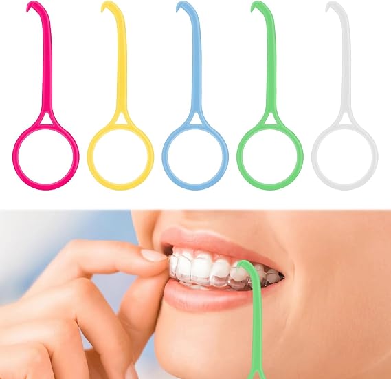 Aligner Removal Tool 5 Pcs Retainer Remover Tool Orthodontic Aligner Removal Tool Aligner Chewies for Oral Care Dental Cleaning Travelling Home Use (5colors)