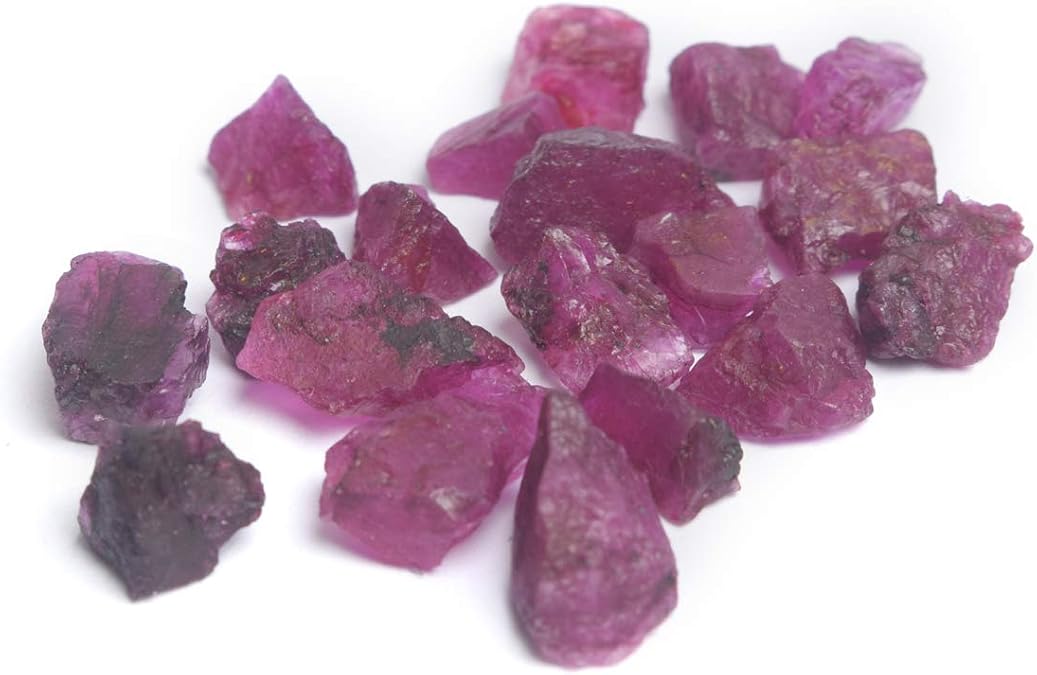 Raw Rough Ruby 100.50 Ct Uncut Natural Red Ruby Gemstone Lot of 19 Pcs Ruby Gems