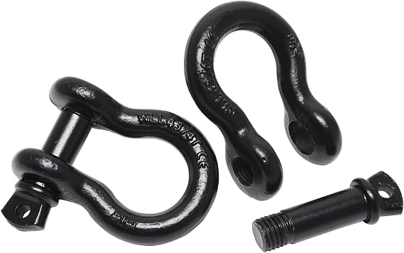 Superwinch 2538 Bow Shackles, pair, 3/4" galvanized steel