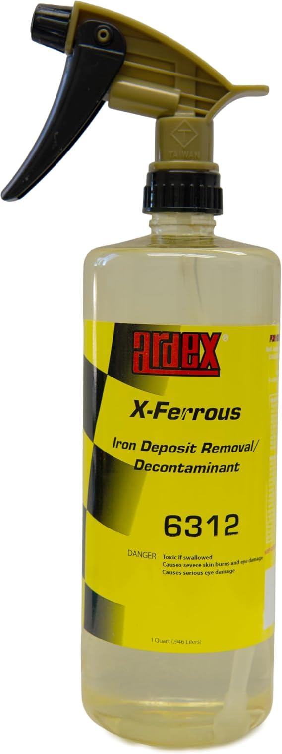 Ardex X-Ferrous 6312 | Iron Decon Spray | Iron Particles Deposit Remover/Decontaminant/Contaminant Removal for Car Paint & Wheels| for Auto, Marine & RV Detailing | 32oz | Made in USA