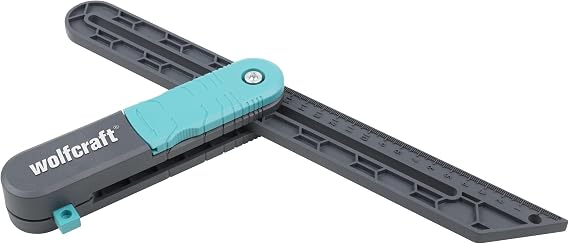 Wolfcraft angle bevel with locking function integrated marking gauge for measuring and transferring angles for indoor and outdoor corners and wall gradients ideal for floor laying and furniture construction 6958000
