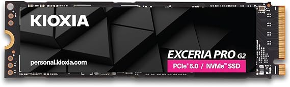 KIOXIA PCIe M2 2TB Exceria Pro G2 NVMe GEN5 14900/13400 MB/sn SSD (LVE10Z2T04G8)