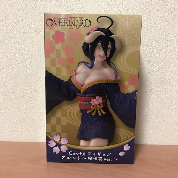 taito Overlord IV Coreful Albedo Sakura Kimono Ver. PVC Figure Figurine 18cm