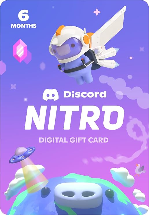 Discord Nitro 6-Month Standard | PC/Mac Code