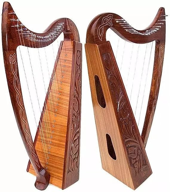 Celtic Irish Harp, Rosewood, 22 Strings, 34"