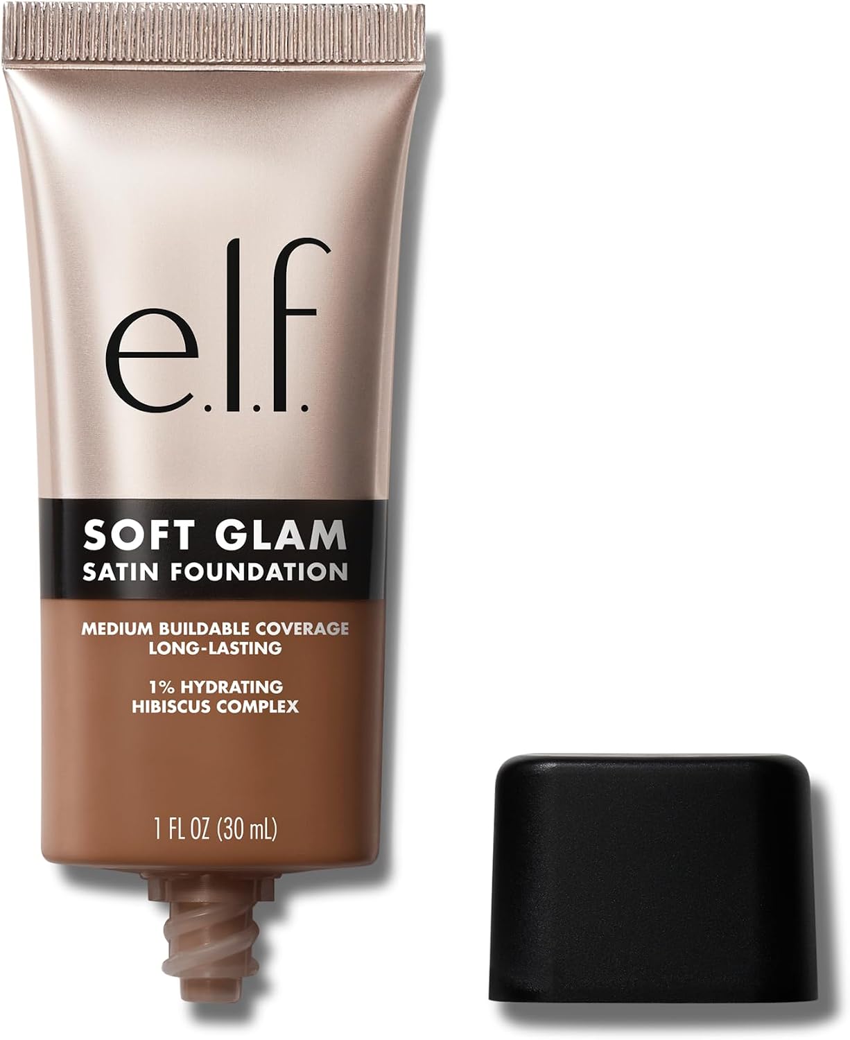 e.l.f. Soft Glam Foundation, Medium Coverage, Long-Lasting & Buildable Foundation For A Smooth, Satin Finish, Vegan & Cruelty-Free, 52 Deep Cool
