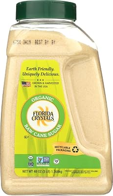 Florida Crystals Organic Sugar Jug, 48 Ounce pack Of 6