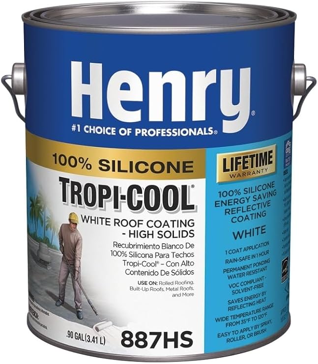 Henry Coating ROOF Silicone WHT .90G HE887HS042