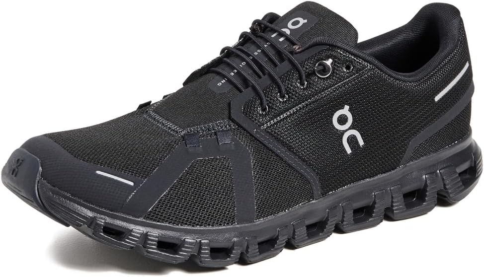 On Men's Cloud 6 Sneakers, Black/Black, 8.5 Medium US