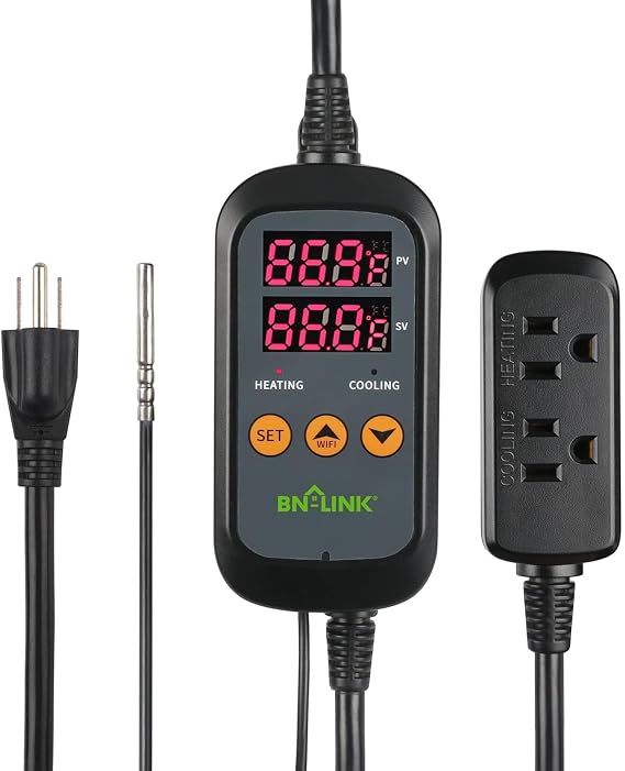 BN-LINK Temperature Controller Smart WiFi Thermostat for Heating Cooling