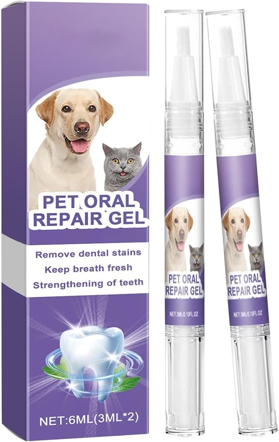 Pet Smile Toothpaste for Dogs & Cats, Tartar Remover, Breath Freshener, 6ml, Fig Flavor