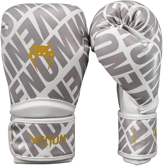 Venum Contender 1.5 XT 3D Boxing Gloves - White-Gold 16-Ounce