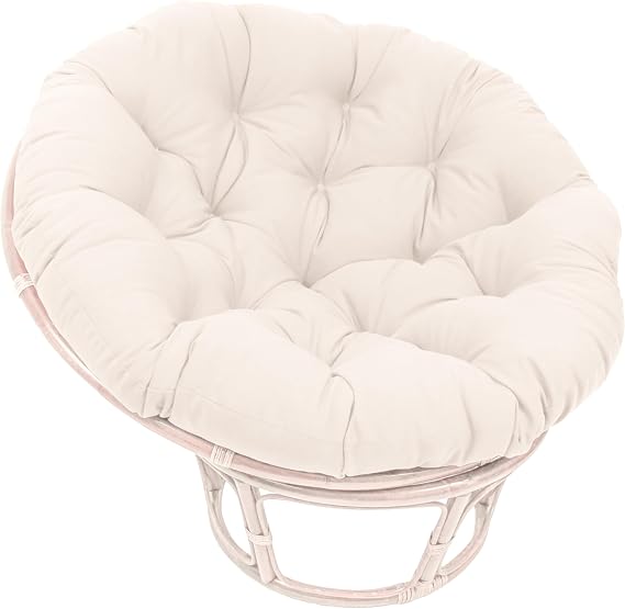 Blazing Needles Polyester Twill Papasan Cushion, 1 Count (Pack of 1), Natural